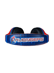 SMD Marvel Avengers Stereo Wired Over-Ear Headphones with Adjustable Headband & 1.2M Aux Cable, Multicolour