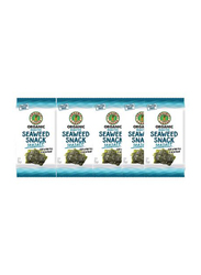 Organic Larder Seaweed Snack Sea Salt, 6 x 5g