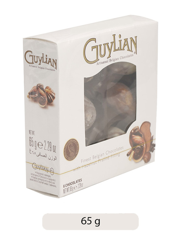 Guylian Artisanal Belgian Hazelnut Filling Chocolates, 1 Piece x 65g