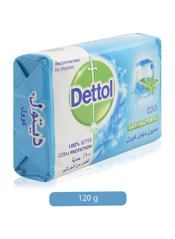 Dettol Cool Anti Bacterial Soap Bar, 120gm