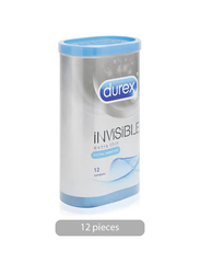 Durex Invisible Extra Thin Condoms - 12 Pieces