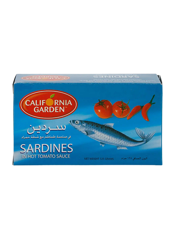 California Gard Canned Sardines in Hot Tomato Sauce, 125g