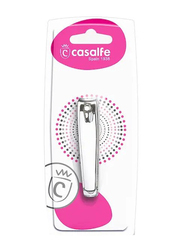 Casalfe Manicure Nail Clippers with Nail File, Silver