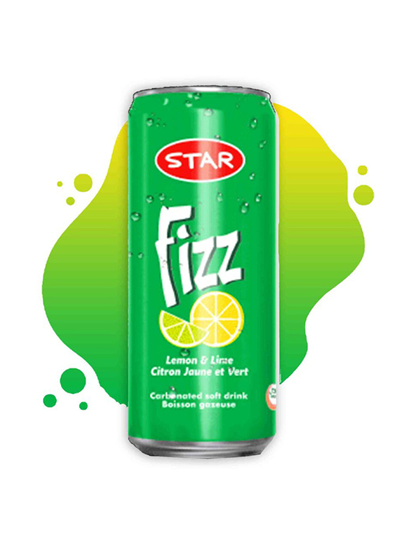 Star Fizz Up Lemon & Lime Carbonated Soft Drink - 6 x 300ml