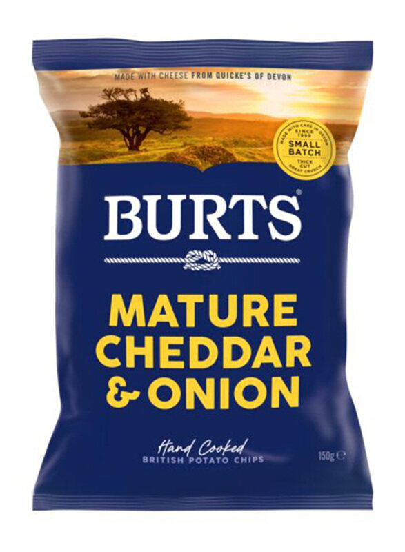 

Burts Mature Cheddar & Onion Potato Chips, 150g