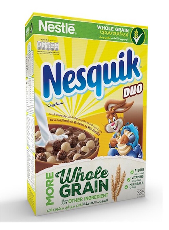 

Nestle Nesquik Duo Breakfast Cereal, 335g