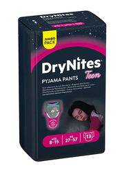 DryNites Pyjama Pants for Girl - 8-15 Years , 27-57 Kg, 13 Counts