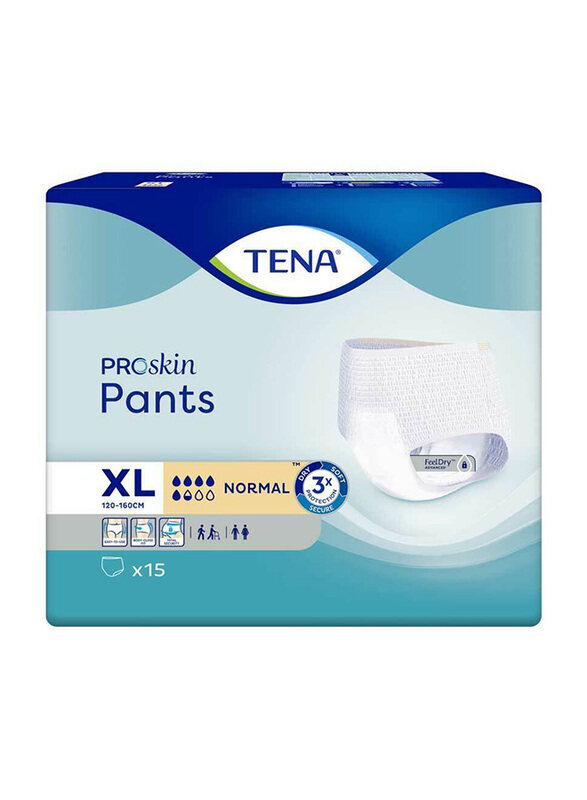 

Tena Proskin Normal Adult Pants, Extra Large, 15 Pieces