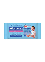 Alokozay 60-Piece Aloe-Vera & Camomile Baby Wipes for Kids