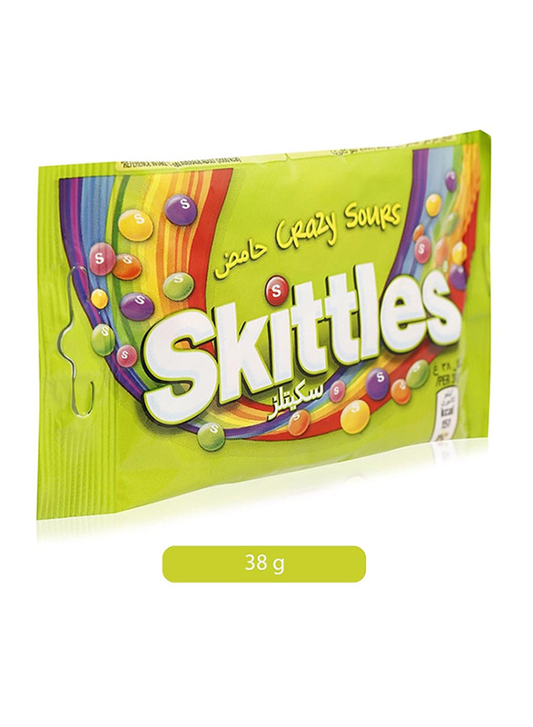 Skittles Crazy Sour Candies, 38g