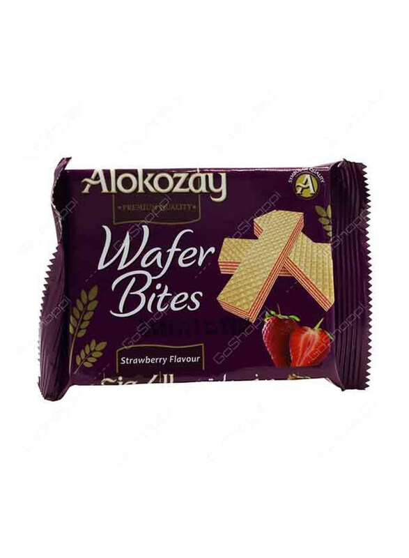 

Alokozay Strawberry Flavor Wafer Bites, 45g