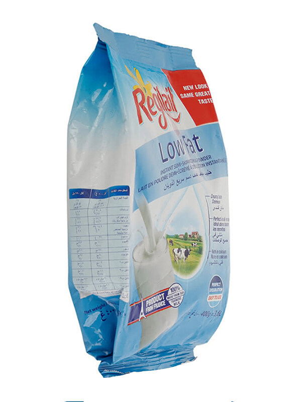

Regilait Low Fat Instant Semi-Skimmed Milk Powder, 1 Piece x 400g