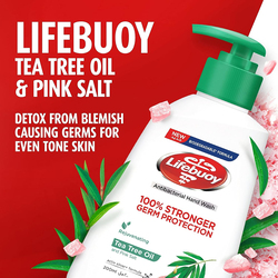 Lifebuoy Tea Tree Oil & Pink Salt Anti-Bacterial Hand Wash, 200 ml