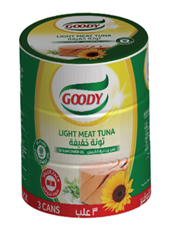 

Goody Light Meat Tuna Sunflower Oil - 3 x 160g