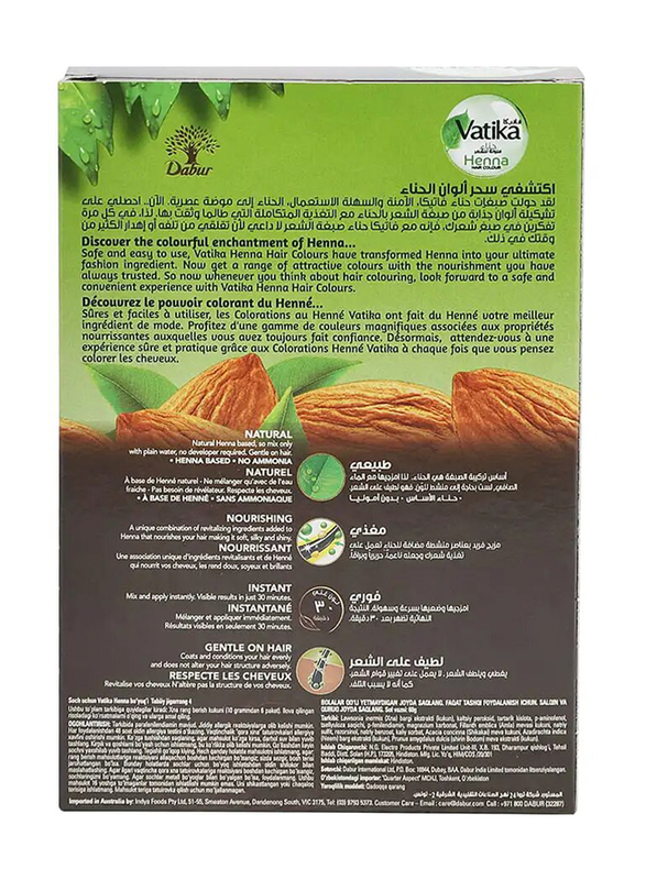 Vatika Henna Hair Dye, Natural Brown 4, 60g