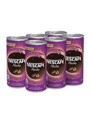 Nescafe Ready To Drink Mocha Chilled Coffee, 6 Cans x 240ml