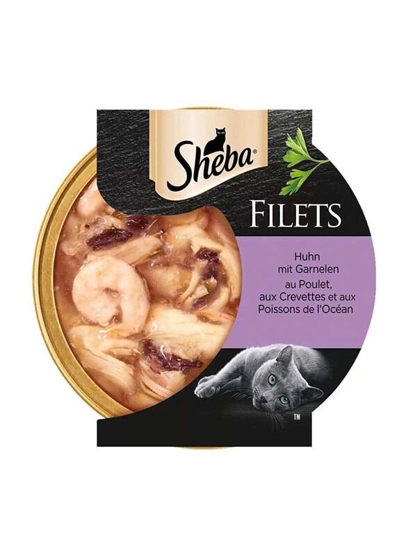 

Sheba Chicken Shrimp Tuna Cat Wet Food, 60g