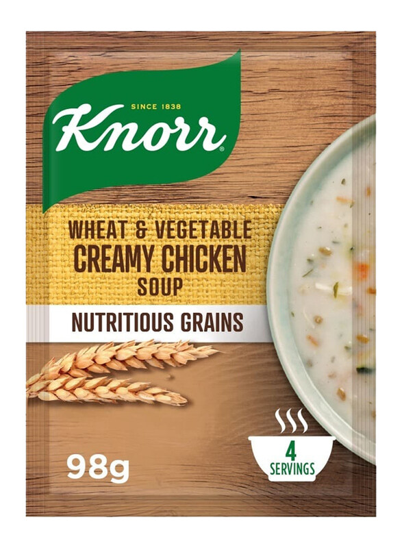 

Knorr Wheat & Vegetable Creamy Chicken Soup, 98g