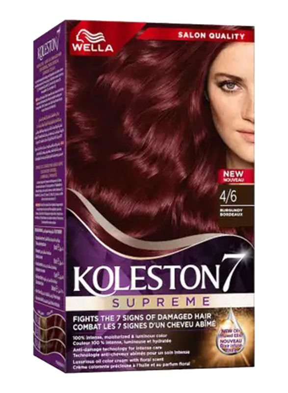 Wella Koleston Supreme Hair Color, 4/6 Burgundy
