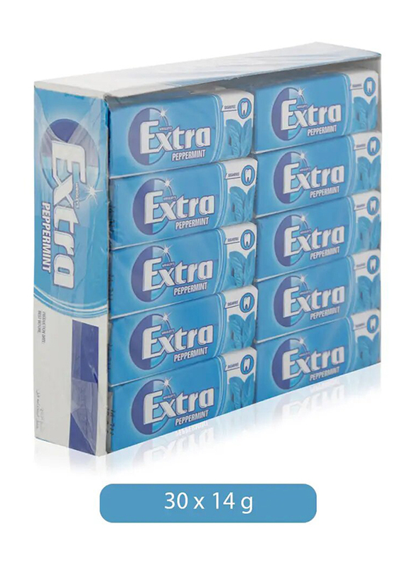 Extra Peppermint Flavored Chewing Gum Pellets - 30 x 14g