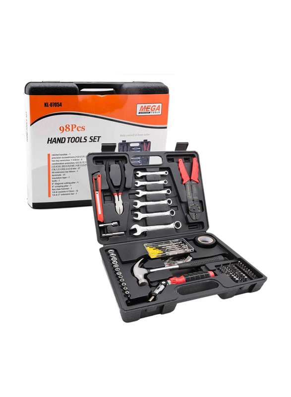 Mega 89-Piece Tool Set, KL-07054, Black/Red