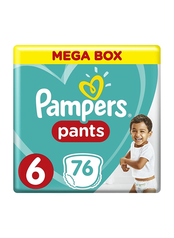 Pampers Pants, Size 6, Extra Large, 16+ Kg, Mega Box, 76 Count