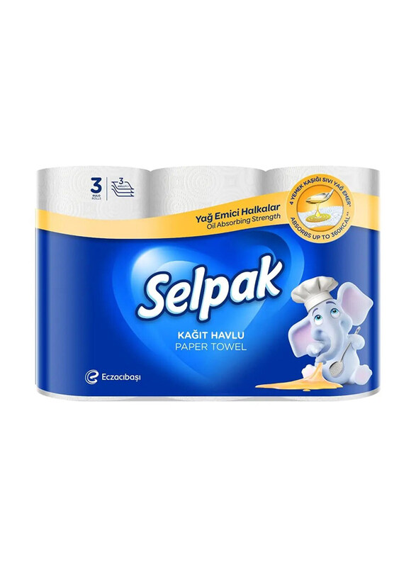 Selpak Paper Towel - 3 Rolls