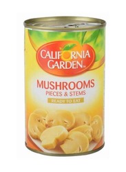 California garden Mushrooms Pieces And Stems - 3 x 425g