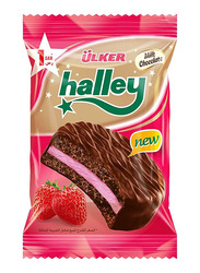 Ulker Halley Milk Chocolate Strawberry Cream Biscuits, 26g