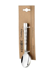 Kedge Nairobi Tea Spoon, 6 Pieces, Silver