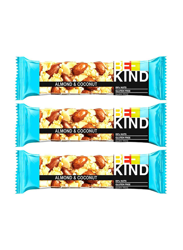 Be-Kind Almond And Coconut Bar, 3 x 30g