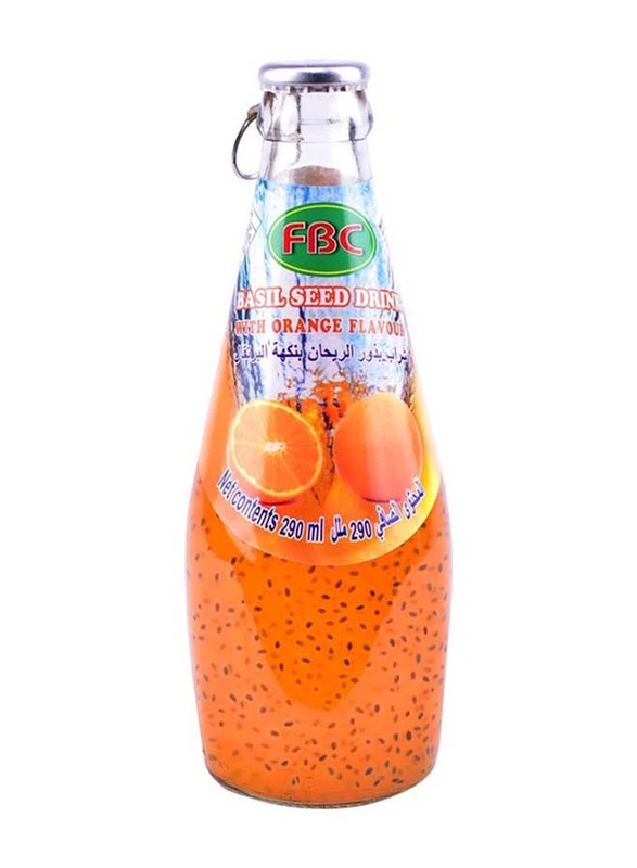 FBC Basil Seed Drink With Orange Flavour 290ml Drinks Water Tea Soft Drinks DubaiStore UNION COOP