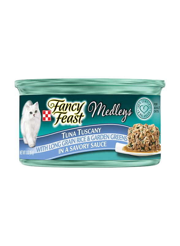 Fancy Feast Fancy Feast Yellowfin Tuna Tuscany in A Savory Sauce Wet Cat Food, 85 grams