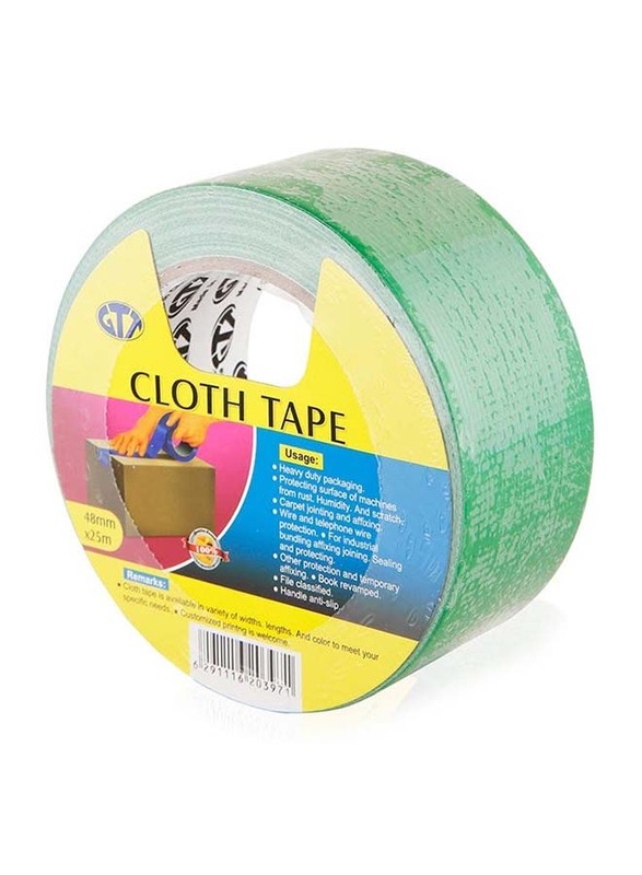 Gtt Cloth Tape, Green, 48mm x 25m