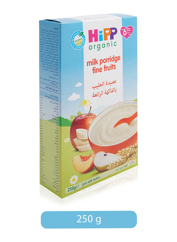 Hipp Organic Milk Porridge Fine Fruits Baby Food, 250g