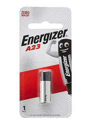 Energizer A23 12V Alkaline Battery for Remote Controls, Black/Silver