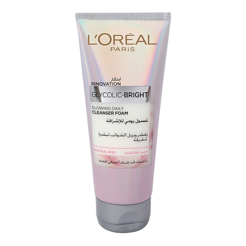 L'Oreal Paris Glycolic Bright Glowing Daily Cleanser Foam, 100ml