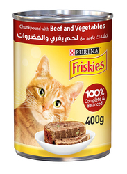 Purina Friskies Beef and Vegetables Wet Cat Food, 400g