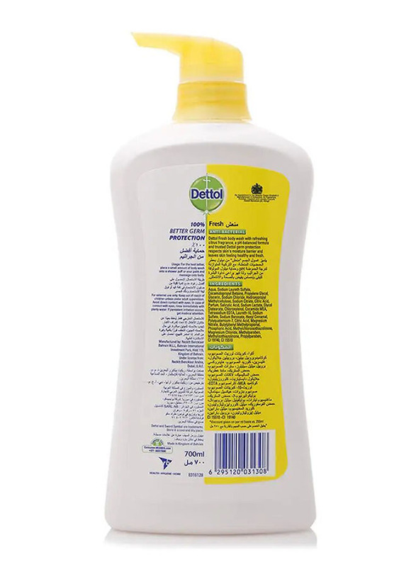 Dettol Fresh Anti - Bacterial Body Wash - 700ml