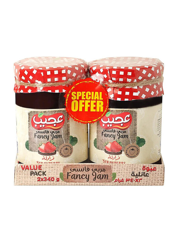 

Ajeeb Fancy Jam Strawberry, 2 x 340g