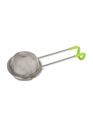 Fackelmann 15.5cm Tea Infuser, Silver/Green