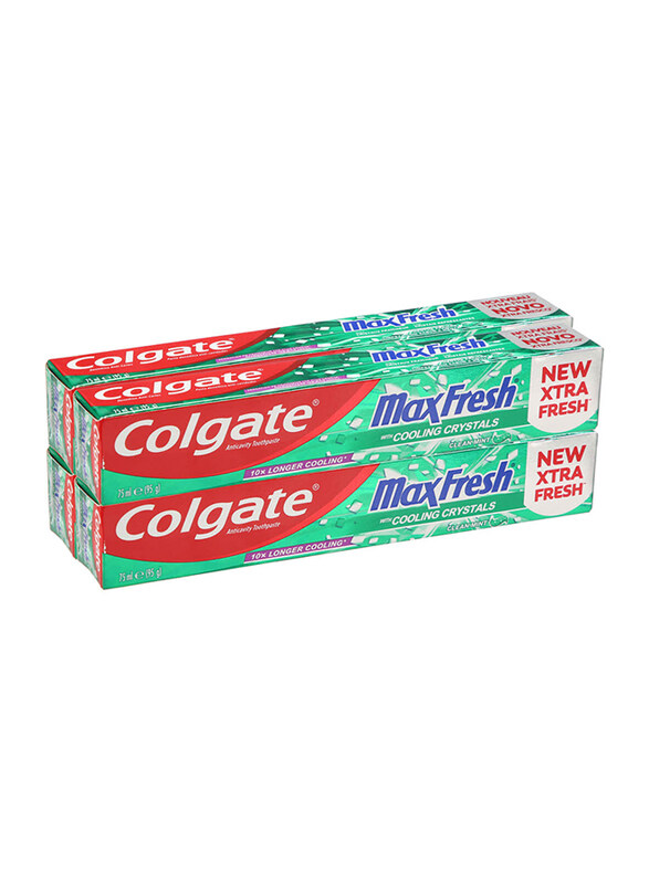 

Colgate Max Fresh Cool Mint Toothpaste, 75ml, 4 Piece