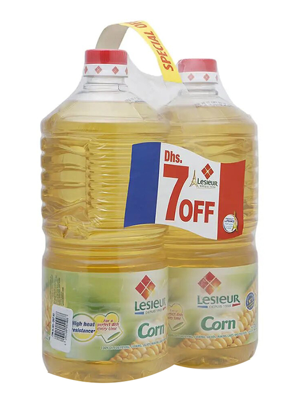 Lesieur Corn Oil, 2 x 2 Ltr