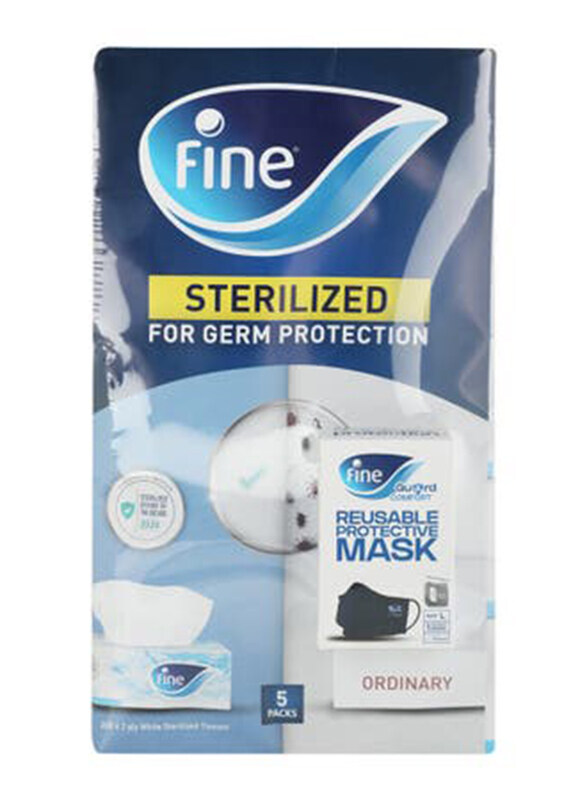 

Fine Classic White Sterilized Tissues for Germ Protection, 5 Pieces x 2 Ply x 200 Sheets