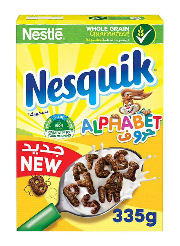 

Nesquik Chocolate Alphabets Breakfast Cereal, 335g