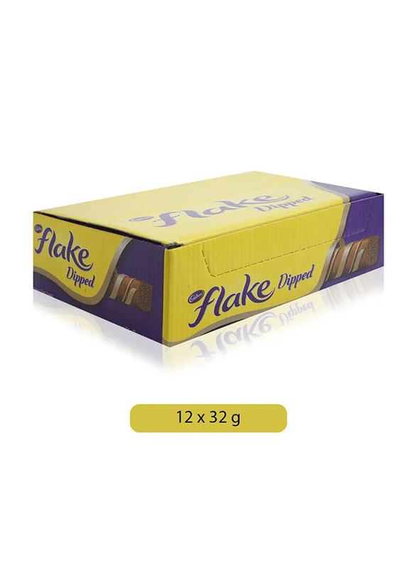 Cadbury Flake Dipped Chocolate Bar - 12 x 32g