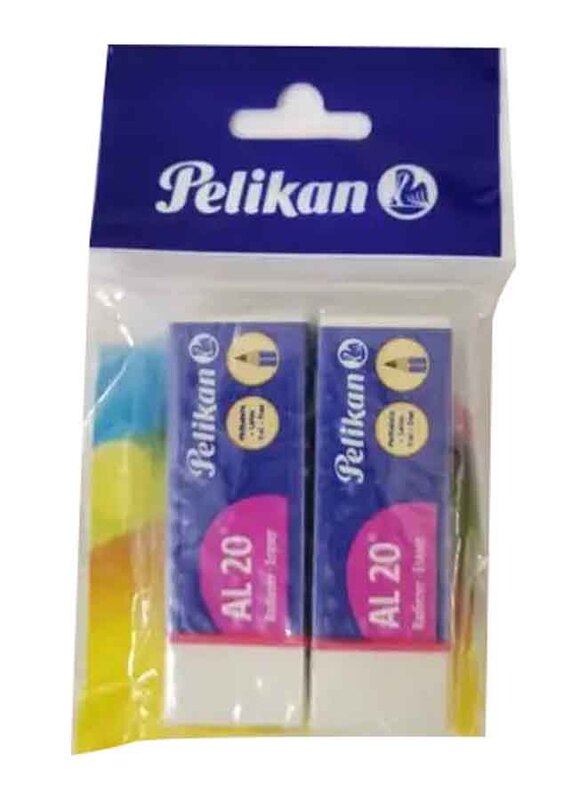 Pelikan Plastic Eraser AL20, 2 Pieces