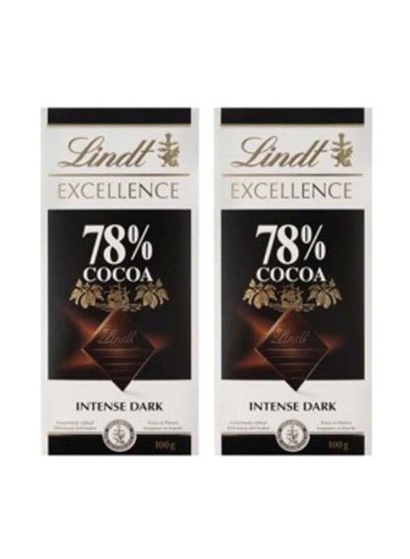 

Lindt Excellence 78% Cocoa Intense Dark Chocolate, 2 x 100g