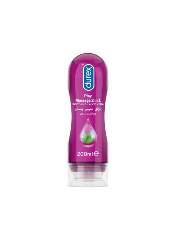Durex Play Massage 2 in 1 Intimate Lubricant with Soothing Aloe Vera, 200ml