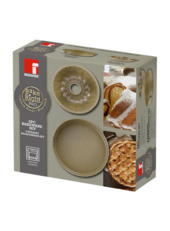 

Bergner Bakeright Pro Non-Stick Carbon Steel Bakeware Set, 2 Pieces